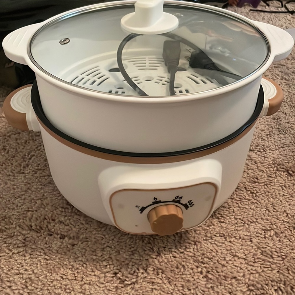 Electric pot plus steamer